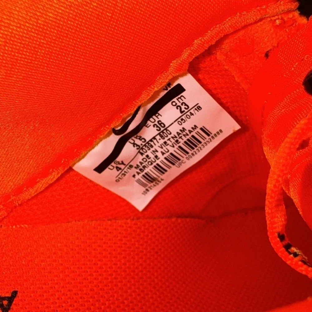 Nike Air Force 1 Low Just Do‎ It Orange Kids Shoes AO3977-800 Size 4Y